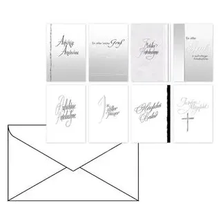 Böttcher-AG 100 Stück SKORPION Trauerkarten 99sk4478, 100mm x 170mm, (BxH) 4017703029012 SKORPION