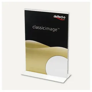 Deflecto Tischaufsteller DIN A4 T-Form 21 x 9,3 x 30,5 cm 1 St. Transparent