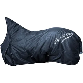 Imperial Riding Outdoordecke IRH Super-Dry 50 g, wasserdicht & atmungsaktiv, 600D Polyester Nylonfutter, leichte Winterdecke für Pferde, edles Design & Bequeme Passform, Navy, 145