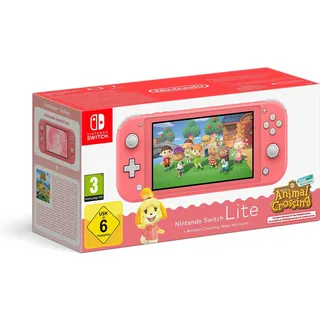 Nintendo Switch Lite koralle + + Animal Crossing: New Horizons Bundle