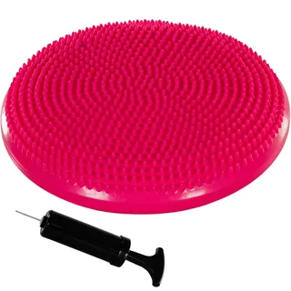 MOVIT Ballsitzkissen DYNAMIC SEAT inkl. Pumpe, Durchmesser 33cm, pink, schadstoffgeprüft, Luftkissen Noppenkissen Balance Kissen