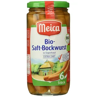 Meica Bio-Saft-Bockwurst in Eigenhaut extra zart, 6 Stück, 380 g