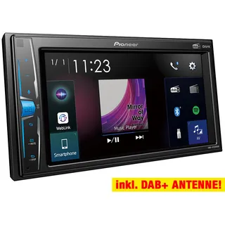 PIONEER 2-DIN DMH-A3300DAB Auto Radioset für PORSCHE 911/Boxster/Cayman