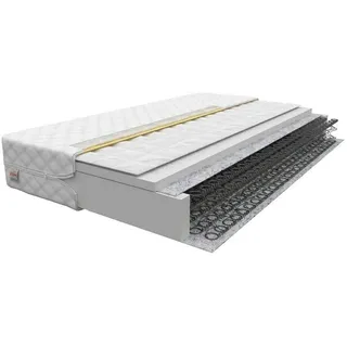 Fdm Matratze 90x190 cm Bonellfederkernmatratze Buchweizen 14 cm Höhe Kindermatratze Härtegrad H3 (Mittelhart) Polyurethanschaum Bezug Zweiseitig Abnehmbar Waschbar