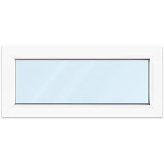 Fenster 50x40 cm, Kunststoff Profil aluplast IDEAL® 4000, Weiß, 500x400 mm, einteilig festverglast, 2-fach Verglasung, individuell konfigurieren
