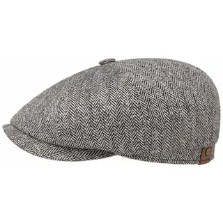 Stetson Hatteras Schiebermütze Schwarz/Weiß 62