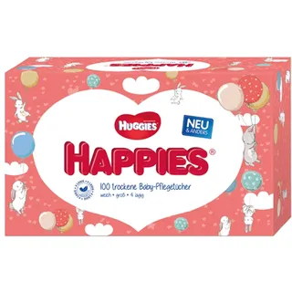 Huggies Trockene Pflegetücher Happies 100 Stück