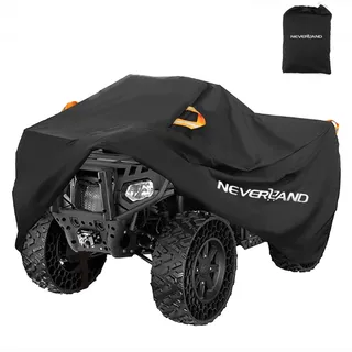 Neverland ATV Schutzhülle Wasserdicht Heavy Duty 4 Rad Abdeckung Quad Abdeckung Ganzjahres Wetterfest Outdoor UV Schutz für Polaris Kawasaki Yamaha Suzuki Honda (XL)