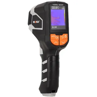 MAKA Wärmebildkamera -20-1000°C - 32x32 IR-Pixel - 6 Hz Bildwiederholrate - Thermokamera mit Laserpointer und Taschenlampe - Handheld Infrarotkamera - Thermal Imaging