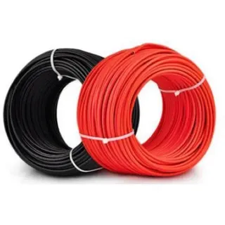 PV Solarkabel 4mm2 6mm2 5 m - 100 m 2 - 5 Paar Solarstecker kompatibel mit MC4 - 60m - rot