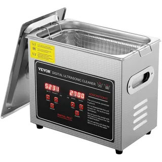 VEVOR Ultraschallreiniger 3L Digital Reinigungsgerät 120W Schmuckreiniger | zum Reinigen von Schmuck Brillen Optischen Linsen Uhrenketten in Laboren 40 kHz Ultraschallfrequenz