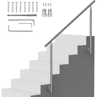 Vevor Handlauf für Außentreppen 150 cm Edelstahl