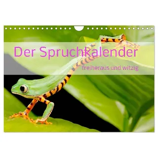 Calvendo Der Spruchkalender - freiheraus und witzig (Wandkalender 2026 DIN A4 quer), CALVENDO Monatskalender: Sprüche zum schmunzeln (CALVENDO Spass)