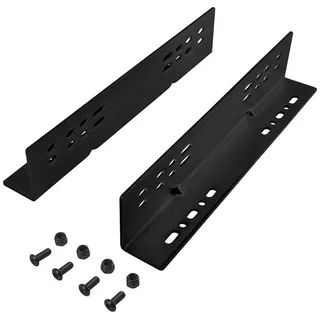 SO-TECH® Möbelbeschlag Montagewinkel für Schwerlastauszüge KV1-250-H76-Lxxx-NF/-LC (2 St), Schwarz galvanisiert L: 559mm für Boden- u. Plattformmontage schwarz 4.14 cm x 6.05 cm x 55.9 cm