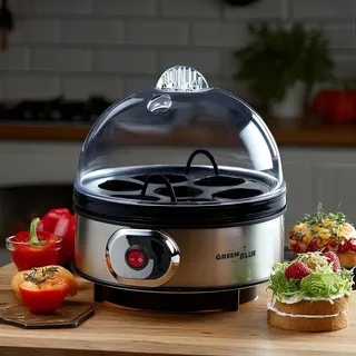 GreenBlue GB572 7 Eier + Messbecher Silber