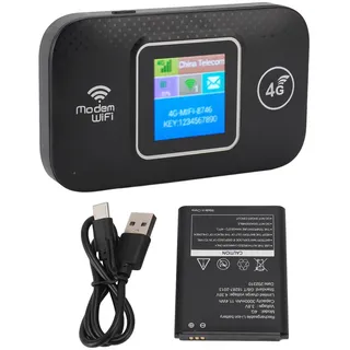 Yosoo Health Gear Tragbarer 4G LTE WLAN Router, 300 Mbit/s WiFi Hotspot Dongle, USB Betrieben, Mobiles Internet für bis zu 10 Geräte, für Europa