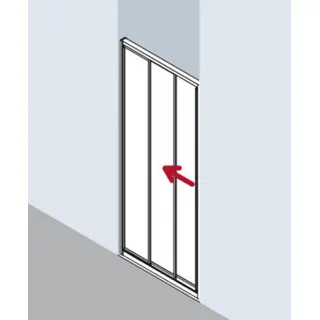 Kermi Nova 2000 Gleittür 80 x 185 cm N2STD0801811K