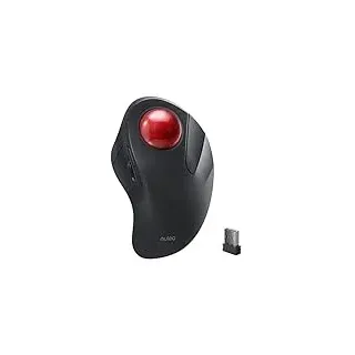 Nulea Kabellose Trackball-Maus,Ergonomisch & Wiederaufladbar,Zeigefingersteuerung,5-stufig DPI (1600-4800),3 Geräte via BT/USB Für PC/Mac/Tablets-Rot
