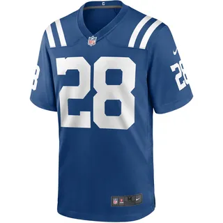 Footballtrikot NIKE "Nike Trikot Indianapolis Colts NFL Home Game Jersey Taylor 28", Herren, Gr. L, blau (mehrfarbig), 100% Polyester, Trikots
