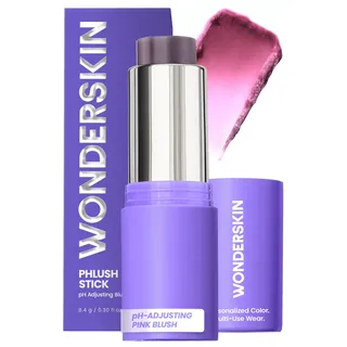 Wonderskin Rouge Stick pH-aktiviert – pHlush Multi-Use Blush Stick, Creme-Tönung für Wangen und Lippen, Erfrischendes und pflegendes Make-up mit Farbanpassungseffekt