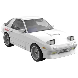 CaDA Mazda RX-7 FC3S 'White Comet of Akagi' - Modellauto, Auto, 1:35, 66 Teile, Weiß, Manga-Fans, Racing-Enthusiasten, Modellbauer, Unisex, Jugendliche, 120+, 14x21x6 cm, Batteriefrei