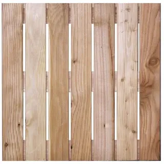 Mr. GARDENER Holzfliese, BxL: 50 x 50 cm, natur - braun