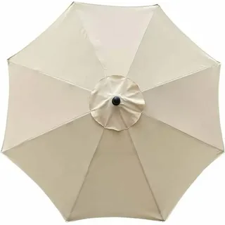 Ersatzbezug für Sonnenschirm, 8 Streben, 3 m, wasserdicht, UV-beständig, Ersatzstoff, beige