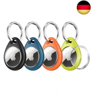 UNBREAKcable Schutzhülle für AirTag 4er Pack, Hülle aus Soft TPU mit Sc