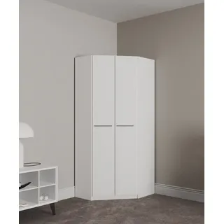 Priess Drehtürenschrank Barcelona 78 x 193 x 78 cm weiß