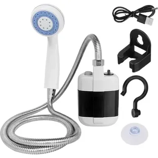 Outdoor Camping Dusche • Manuelle & Elektrische Pumpe • Für Hygiene, Haustierwäsche & Reinigung • Tragbar Mit Wassersack • Ideal Für Reisen