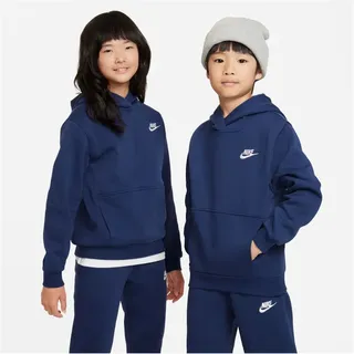 Nike Sportswear Club Fleece Hoodie Kinder Midnight Navy/White S