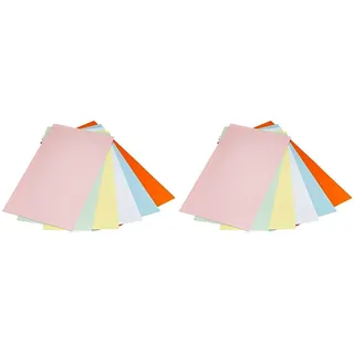 magnetoplan, Große rechteckige Präsentationskarten 20 x 10 cm in verschiedenen Farben, Blanko-Kartenset für Notizen und Aufzeichnungen - 250 Blatt (Packung mit 2)