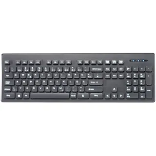 GeneralKeys Beleuchtete Business-USB-Tastatur mit Nummernblock, QWERTZ