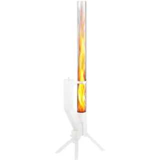 GARDENFLARE Feuerrohr Glasrohr - Glas Ersatzteil für Deine Klassik Feuersäule, Pelletfackel - Glaszylinder ohne Boden - feuerfeste Glasröhre für Terrassenstrahler, Heizpilz (100 cm)