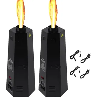 Ridgeyard 200W Flammeneffektmaschine Bühneneffektmaschine Flammenwerfer Feuermaschine für Bars, Eröffnungsfeiern, Konzerte, Bühnenauftritte - 2 Stück