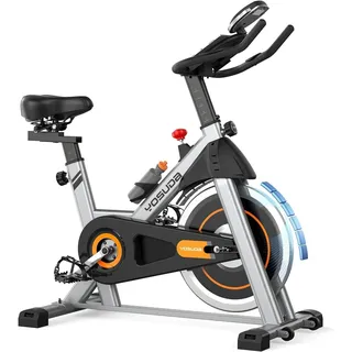 【Aktualisiert】Heimtrainer Fahrrad, YOSUDA Indoor Cycling Bike mit Magnetwiderstand & APP, Leises Ergometer mit LCD-Monitor & Tablet-Halter, Spining Bike für Kardiotraining zu Hause, Höhenverstellbar