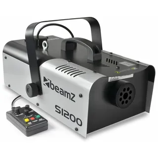 BeamZ S1200 MKII Nebelmaschine 1200 Watt Fogger, Party Rauchmaschine, Fog Machine mit Intervall Timer, 2,5 Liter Tank, Disco Smoke Machine für DJs, Nebelmaschine Halloween, Hochzeiten, Partys