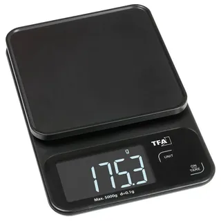 TFA Dostmann COOKIE Digitale Küchenwaage digital digital, mit Messschale Wägebereich (max.)=5000 g Schwarz 130 x 195 x 29