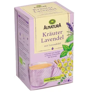 Alnatura Kräuter-Lavendel Tee Teebeutel 20 x 1,5 g