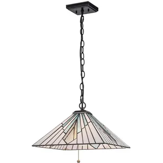 Elstead Lighting Alderley Pendelleuchte Vintage bronze, Zugschalter