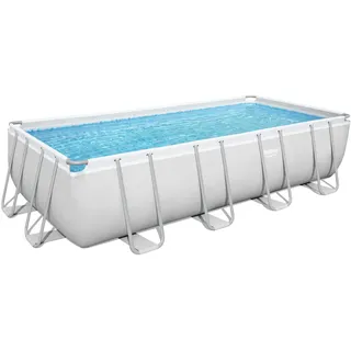 BESTWAY Power Steel Frame Pool Set 488 x 244 x 122 cm inkl. Sandfilteranlage