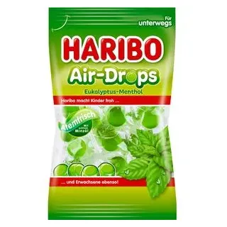 HARIBO Air Drops Eukalyptus-Menthol Bonbons 100 g
