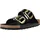 Nubukleder schmal black 40