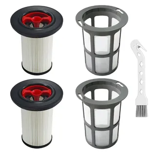 2 Stück Ersatzfilter und Staubsauger Filter Fusselschutz für Bosch Unlimited Gen2 Serie 8, HEPA Staubsauger Filter Zubehör Kompatibel mit Bosch 12036642/12023349, mit Reinigungsbürste