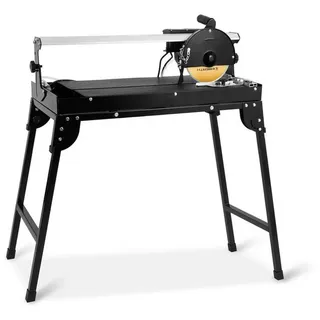 EBERTH Fliesenschneider Elektrisch 800Watt Leistung,620mm Schnittlänge,Nassschneider mit Tisch, Elektrischer Fliesenschneider mit Ø 200mm Diamanttrennscheibe schwarz