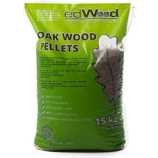Holzpellets Hartholz Eiche, Pellets, Hartholzpellets ENplusA1 6mm, 65x15kg Sackware ,975kg Palette