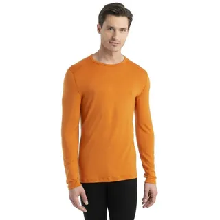 Icebreaker Langarmshirt Unterwäsche 260 Tech Crewe - Merinowolle, enganliegend - gelb Herren gelb XL