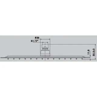 Primaster Kopfbrause Santiago chrom 33 x 22 cm