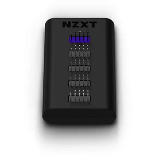 NZXT Interner USB-Hub 3 – AC-IUSBH-M3 – 4 interne USB 2.0 Ports – 3M Dual Lock Bänder – Magnetgehäuse – Plug and Play