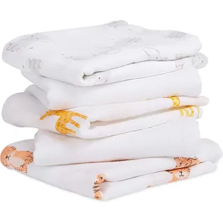 aden + anais G388B safari babes 5-packaden muslin squares, mehrfarbig